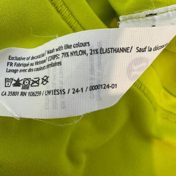 Lululemon Women’s Sz S Wundermost Ultra Soft Nulu tank Bodysuit Lime - Picture 11 of 11